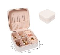 Classic Style Solid Color Pu Leather Wholesale Jewelry Boxes sku image 2