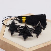 Bohemian Star Glass Knitting Unisex Bracelets 1 Piece sku image 11