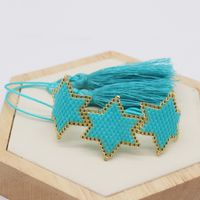 Bohemian Star Glass Knitting Unisex Bracelets 1 Piece sku image 10