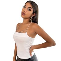 Women's Vest Tank Tops Backless Sexy Solid Color main image 2