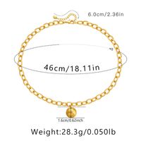 Klassischer Stil Geometrisch Herzform Kupfer Irregulär Überzug Kette Vergoldet Halskette Mit Anhänger sku image 8