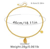 Classic Style Geometric Heart Shape Copper Irregular Plating Chain Gold Plated Pendant Necklace sku image 5