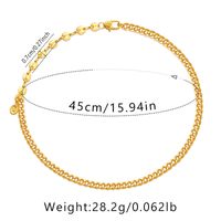 Klassischer Stil Geometrisch Herzform Kupfer Irregulär Überzug Kette Vergoldet Halskette Mit Anhänger sku image 10