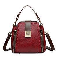 Women's Medium All Seasons Pu Leather Vintage Style Handbag sku image 4