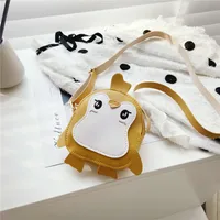 Kid'S Pu Leather Animal Cute Square Zipper Coin Purse sku image 1