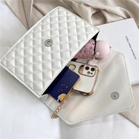 Women's Small Pu Leather Solid Color Streetwear Square Flip Cover Crossbody Bag main image 4
