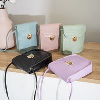 Women's Small Pu Leather Solid Color Streetwear Square Crossbody Bag main image 1