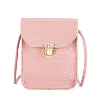 Women's Small Pu Leather Solid Color Streetwear Square Crossbody Bag sku image 2