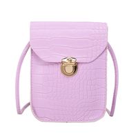 Women's Small Pu Leather Solid Color Streetwear Square Crossbody Bag sku image 4