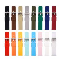 Switch Ear Multi-color Silicone Waterproof Smart Watch Band 16/18/20/22/24mm Quick Release Watchband Accessories main image 3