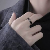 Commute Color Block Copper Irregular Plating Gold Plated Men's Open Rings main image 5