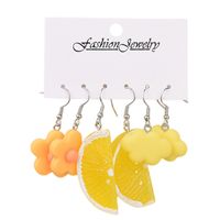 1 Set Simple Style Fruit Enamel Arylic Drop Earrings main image 3