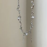 Casual Simple Style Star Heart Shape Rectangle Titanium Steel Plating Inlay Zircon Pendant Necklace sku image 4