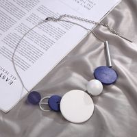 Vacation Simple Style Round Plastic Resin Wholesale Sweater Chain sku image 3
