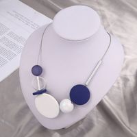 Vacation Simple Style Round Plastic Resin Wholesale Sweater Chain main image 1