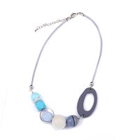 Casual Simple Style Round Oval Plastic Resin Wholesale Sweater Chain main image 2