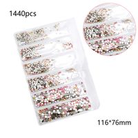 Simple Style Square Glass Nail Decoration Accessories 1 Set sku image 7