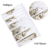 Simple Style Square Glass Nail Decoration Accessories 1 Set sku image 17