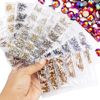 Simple Style Square Glass Nail Decoration Accessories 1 Set main image 4