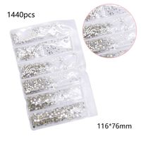 Simple Style Square Glass Nail Decoration Accessories 1 Set sku image 9