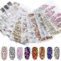 Simple Style Square Glass Nail Decoration Accessories 1 Set main image 3