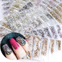 Simple Style Square Glass Nail Decoration Accessories 1 Set main image 6
