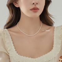 Simple Style Round Natural Stone Freshwater Pearl Copper Plating Gold Plated Necklace sku image 8