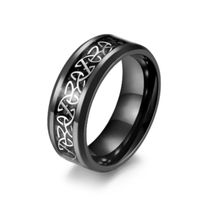 Hip-hop Symbol Titanium Steel Enamel Men's Rings sku image 13