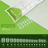 Simple Style Transparent Abs Nail Patches 1 Set sku image 11