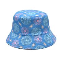 Women's Fashion Geometric Printing Flat Eaves Bucket Hat sku image 50