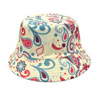 Women's Fashion Geometric Printing Flat Eaves Bucket Hat sku image 55