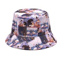 Unisex Fashion Geometric Printing Flat Eaves Bucket Hat sku image 24