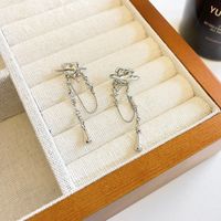 1 Pair Korean Style Heart Shape Alloy Drop Earrings sku image 1
