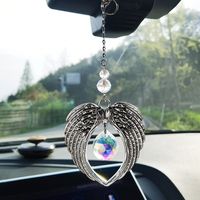 New Simple Wings Crystal Wind Chime Ornament main image 2