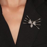 Cartoon Style Simple Style Spider Alloy Inlay Rhinestones Women's Brooches 1 Piece main image 1
