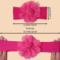 Sweet Simple Style Flower Polyester Hair Band main image 3