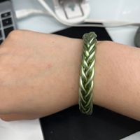Classic Style Solid Color Silica Gel Braid Unisex Wristband sku image 17