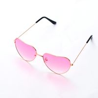 Sweet Simple Style Color Block Gradient Color Ac Heart Shape Full Frame Women's Sunglasses sku image 7