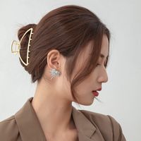 1 Pair Casual Korean Style Hexagram Inlay Alloy Zircon Ear Studs main image 5