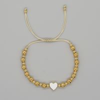 Simple Style Pentagram Heart Shape Artificial Crystal Copper Beaded Braid Women's Jewelry Set sku image 4