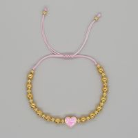 Simple Style Pentagram Heart Shape Artificial Crystal Beaded Braid Women's Bracelets sku image 4