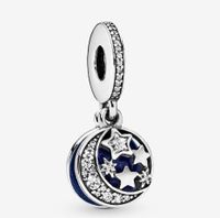 Casual Simple Style Star Moon Sterling Silver Plating Inlay Zircon Jewelry Accessories main image 1