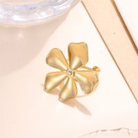 Vacation Butterfly Daisy Stainless Steel Plating 18k Gold Plated Open Rings sku image 2