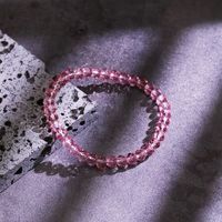 Bijoux En Gros Fait Main Couleur Unie Cristal Artificiel Bracelets main image 1