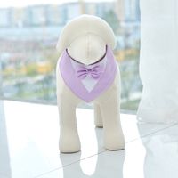 Nuevo Traje Para Mascotas Triangular Bowknot Saliva Toalla Ropa Para Mascotas main image 3