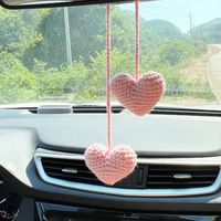 Hand-crocheted Chlorophytum Potted Yarn Car Rearview Mirror Creative Ornament sku image 13