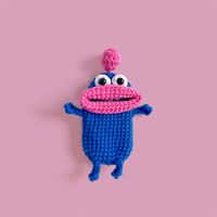 Niche Creative Cute Cartoon Car Key Case Sausage Mouth Wool Automobile Hanging Ornament Big Mouth Monster Buckle Key Case Cover main image 5