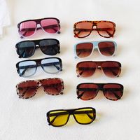 Ig Style Vacation Leopard Pc Resin Toad Glasses Full Frame Men's Sunglasses main image 1