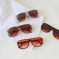 Ig Style Vacation Leopard Pc Resin Toad Glasses Full Frame Men's Sunglasses main image 6