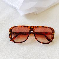 Ig Style Vacation Leopard Pc Resin Toad Glasses Full Frame Men's Sunglasses sku image 5